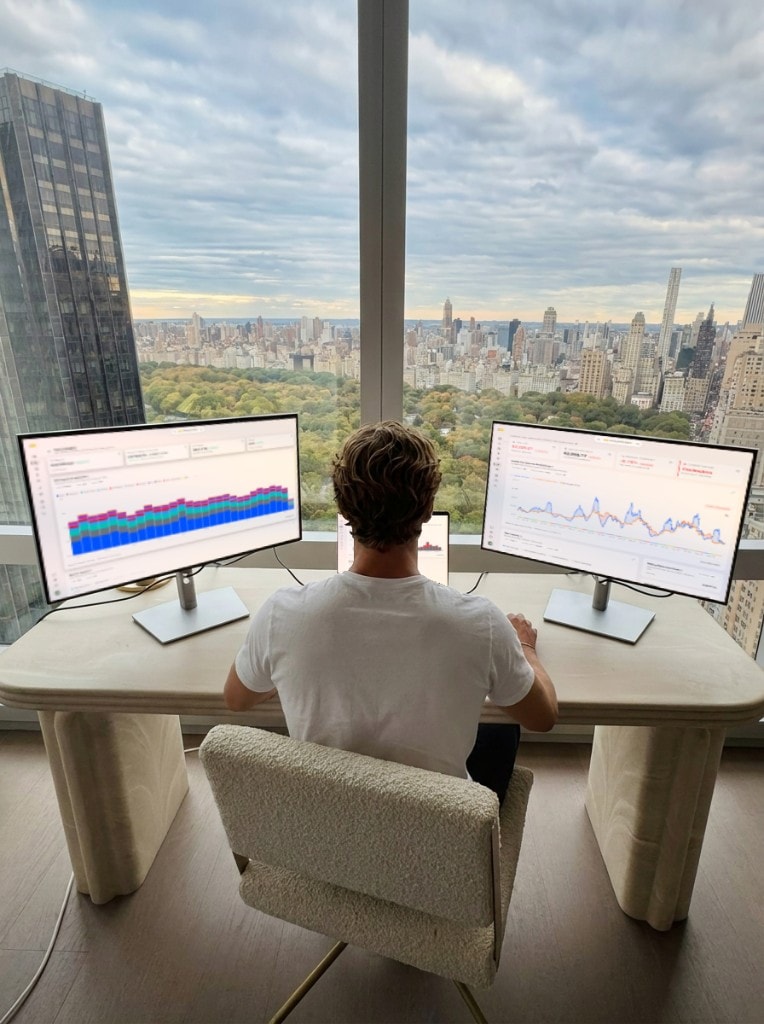 Noah Hartley using the Ethereum Valuation Terminal