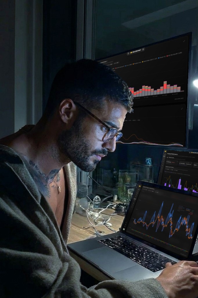 Rafael Santos using the Ethereum Valuation Terminal